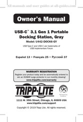 Tripp-Lite U442-DOCK6-GY Manuel Du Propriétaire