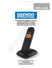 Daewoo International DTD-1300 Manuel D'instructions