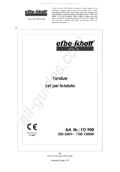 EFBE-SCHOTT FO 900 Mode D'emploi