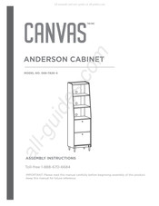 Canvas ANDERSON 068-7826-4 Instructions De Montage