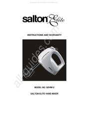 Salton elite SEHM12 Mode D'emploi