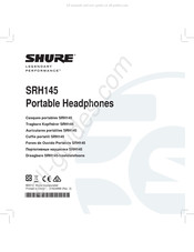 Shure SRH145 Mode D'emploi