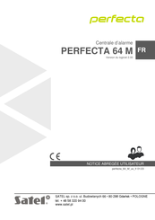 Satel Perfecta 64 M Notice Utilisateur