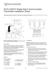 Edwards 2010-2-DACT Manuel D'installation