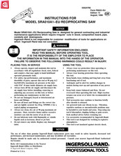 Ingersoll Rand SRA010A1-EU Manuel D'instructions