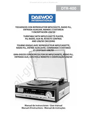 Daewoo International DTR-400 Manuel D'instructions