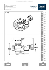 Grohe 49 113 Manuel D'installation