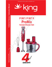 KING ProMix P 997 R Manuel D'instructions