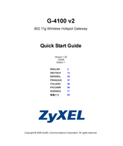 Zyxel G-4100 v2 Guide De Démarrage Rapide