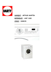 Electrolux ARTHUR MARTIN AWF 1430 Notice D'utilisation
