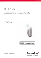 Bernafon ZERENA BTE 105 Serie Mode D'emploi