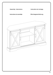 Walker Edison W52SBDCR Instructions De Montage