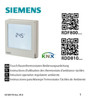Siemens RDF800 Série Instructions D'utilisation