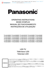 Panasonic TX-58JX620E Mode D'emploi