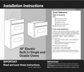 Whirlpool WGE30302 Instructions D'installation