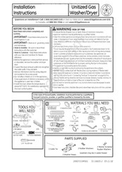 GE Appliances GTUP270GM1WW Instructions D'installation