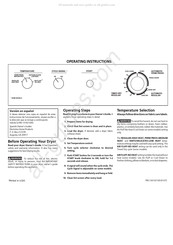 Frigidaire GLER341CES0 Manuel D'instructions