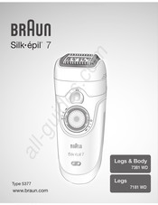Braun Silk-epil 7 Legs 7181 WD Mode D'emploi