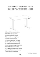 Sun-Flex EASYDESK ELITE 610703 Instructions De Montage