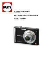 Panasonic LUMIX DMC-FS20 Mode D'emploi