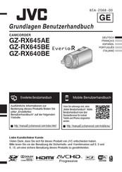 JVC EverioR GZ-RX645BE Guide De L'utilisateur