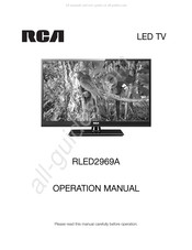 RCA RLED2969A Mode D'emploi