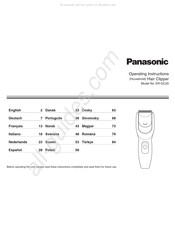 Panasonic ER-GC20 Mode D'emploi