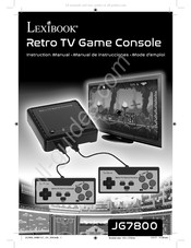 LEXIBOOK Retro TV Game Console JG7800 Mode D'emploi