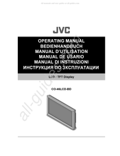 JVC CO-46LCD-BD Manuel D'utilisation