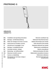 KWC PROTRONIC-S AQUA131 Notice De Montage Et De Mise En Service