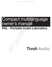 Tivoli Audio PAL Manuel Du Propriétaire