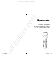 Panasonic ER-GC51 Mode D'emploi