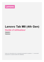 Lenovo Tab M8 Guide D'utilisateur