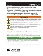 Cooper Lighting Solutions PORTFOLIO LD4B Instructions D'installation