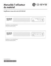 Q-SYS SPA-Qf 60x4 Manuel De L'utilisateur