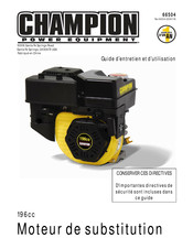 Champion Power Equipment 66504 Guide D'entretien Et D'utilisation