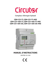 Circutor CEM-C31-485-T1 Manuel D'instructions