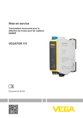 Vega VEGATOR 111 Mise En Service