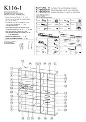 MAJA Möbel K116-1 Instructions D'assemblage