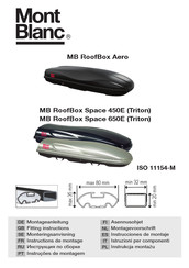 Mont Blanc MB RoofBox Space 450E Triton Instructions De Montage