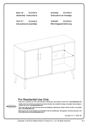 Walker Edison BU44MCA Instructions De Montage