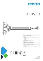 ensto ECOA903 Notice D'installation