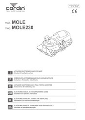 Riello Elettronica cardin MOLE Instructions D'installation Et D'utilisation