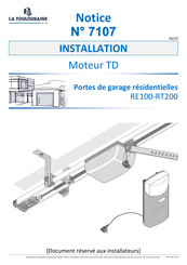 La Toulousaine 7107 Notice D'installation