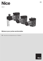 Nice SD-80-30 3 400 Instructions Et Avertissements Pour L'installation