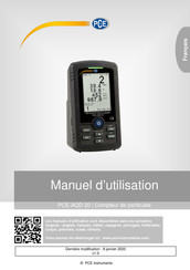 PCE Instruments PCE-AQD 20 Manuel D'utilisation