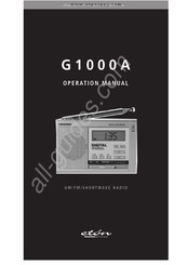 Grundig Eton G1000A Mode D'emploi