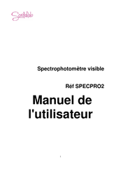 SORDALAB SPECPRO2 Manuel De L'utilisateur