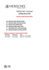 Herschel Krystal-600-B Instructions D'installation