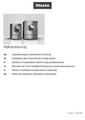 Miele PDR 914 EL Schéma D'implantation